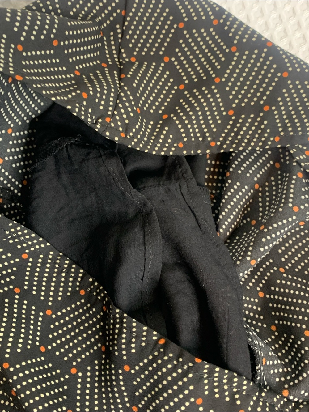 Anthropologie Harlyn Honeycomb Print Long-Sleeve Romper in Black & Cream - Picture 10 of 16
